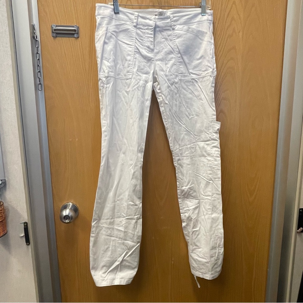 Vintage wet seal white cargo style pants with tie details